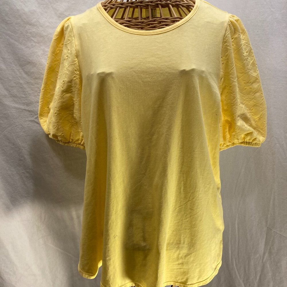 MATERNITY M EYELET SLEEVE TOP